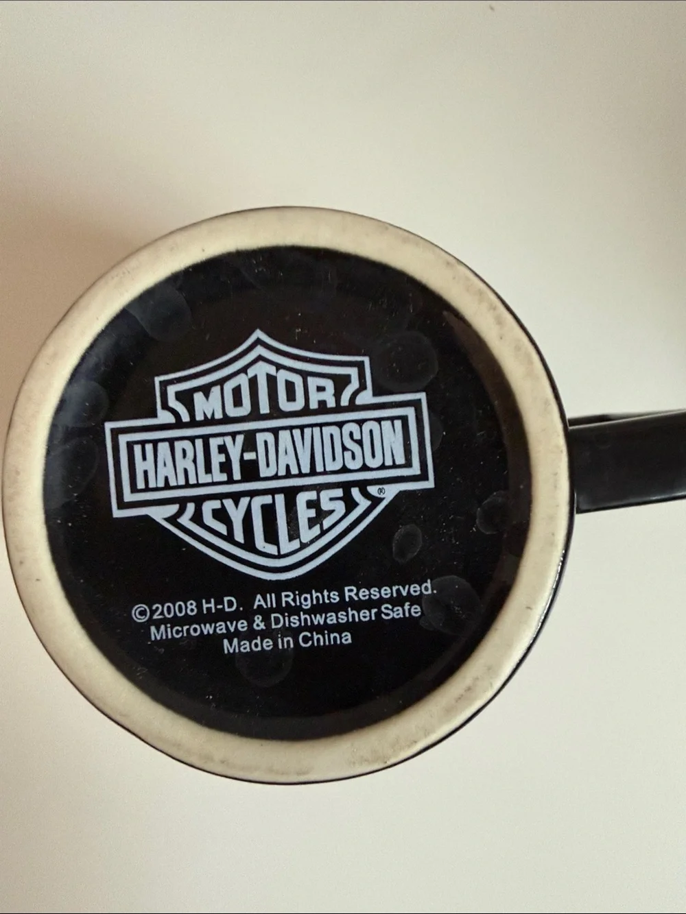 Harley-Davidson black ceramic
